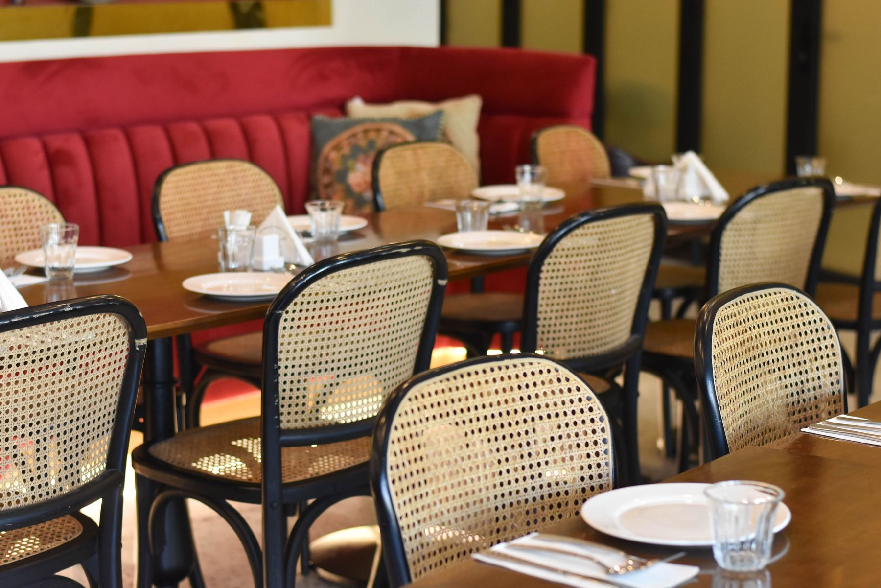 The dining room at Aziza