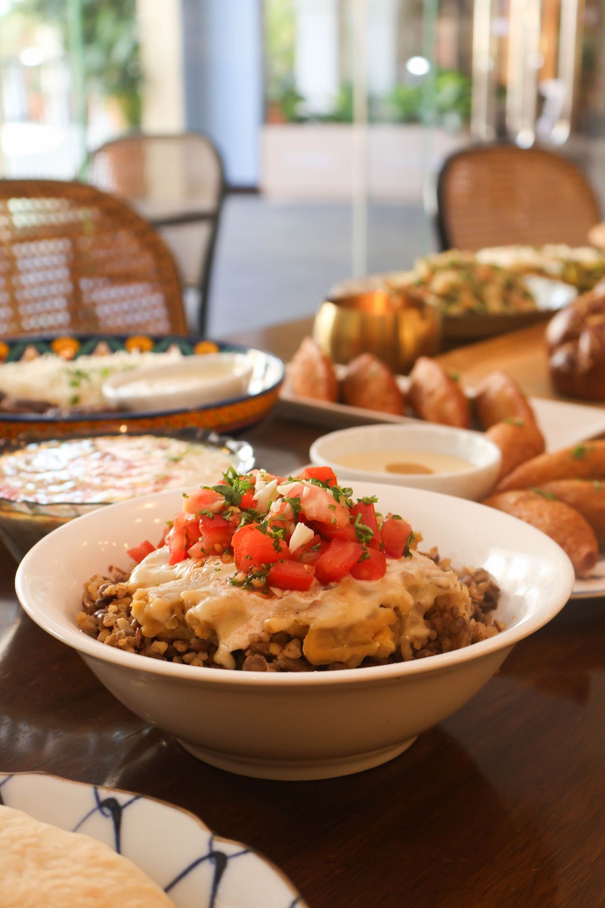 Mezze and salads at Aziza