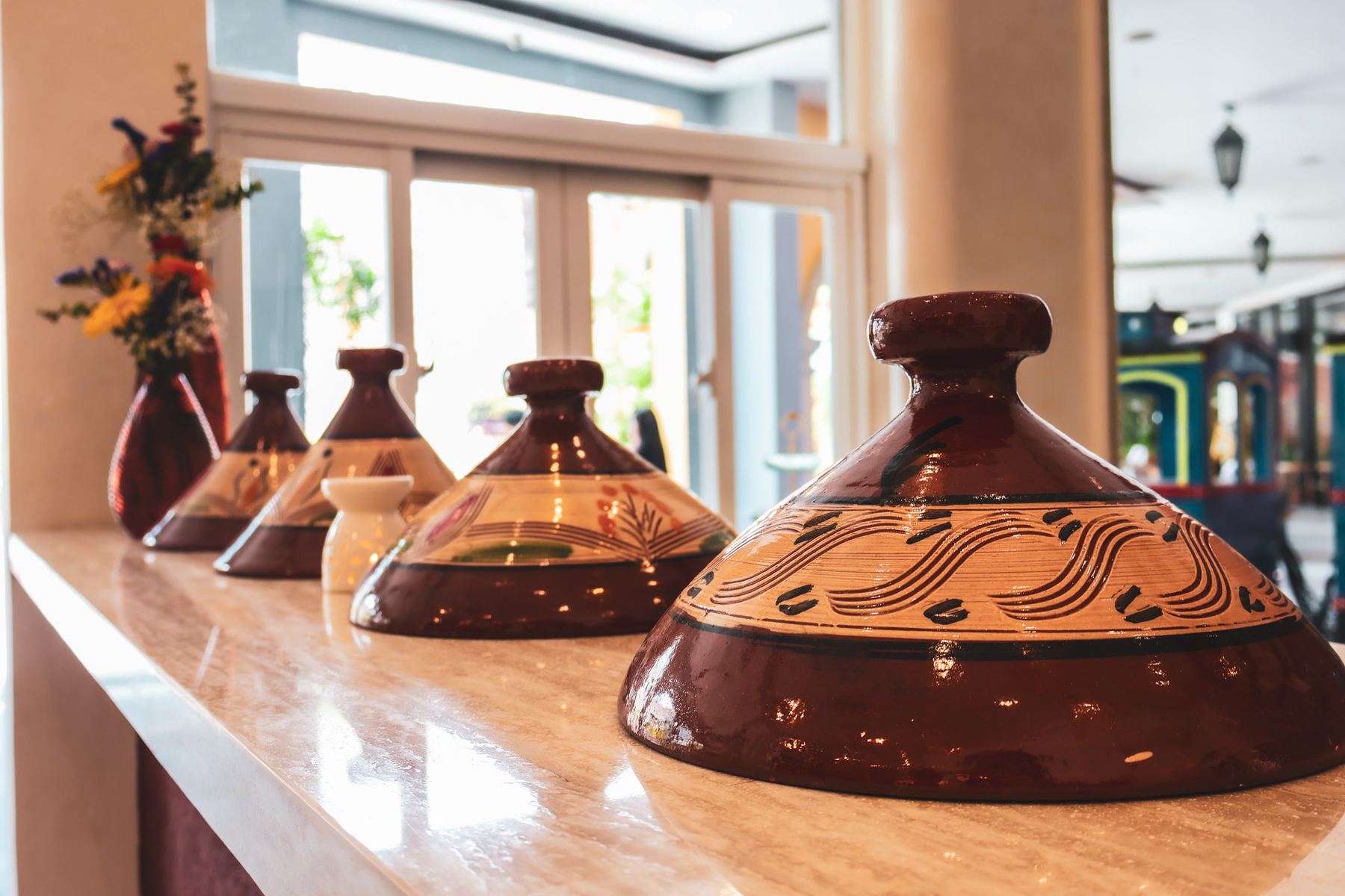 Tagines on the counter